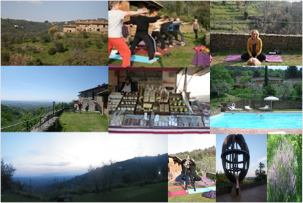 Tag med på et styrkende og afslappende yoga retreat til Vinci i Tosana, Italien; En dejlig yoga rejse i Maj 2013 med YogaKroghen